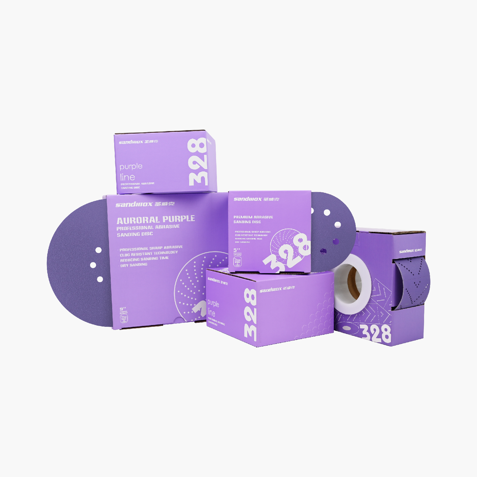 328 Purple Zirconia Abrasives