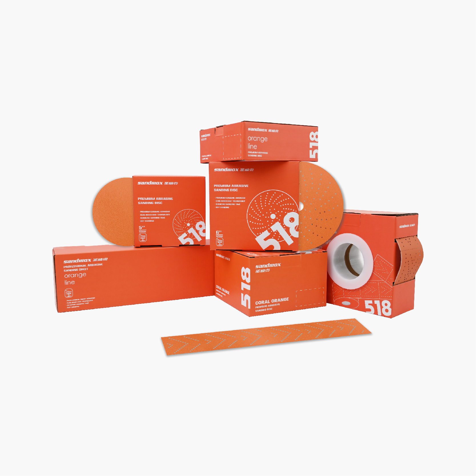 518 Orange Ceramic Abrasives